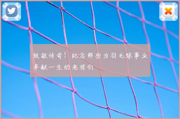 致敬传奇！纪念那些为羽毛球事业奉献一生的老将们